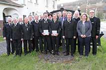 Vorstand mit Jubilare
